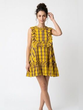 Imperial oversized frilly mini dress